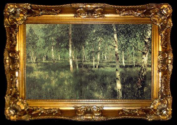 framed  Isaac Levitan Birkenhain, ta009-2
